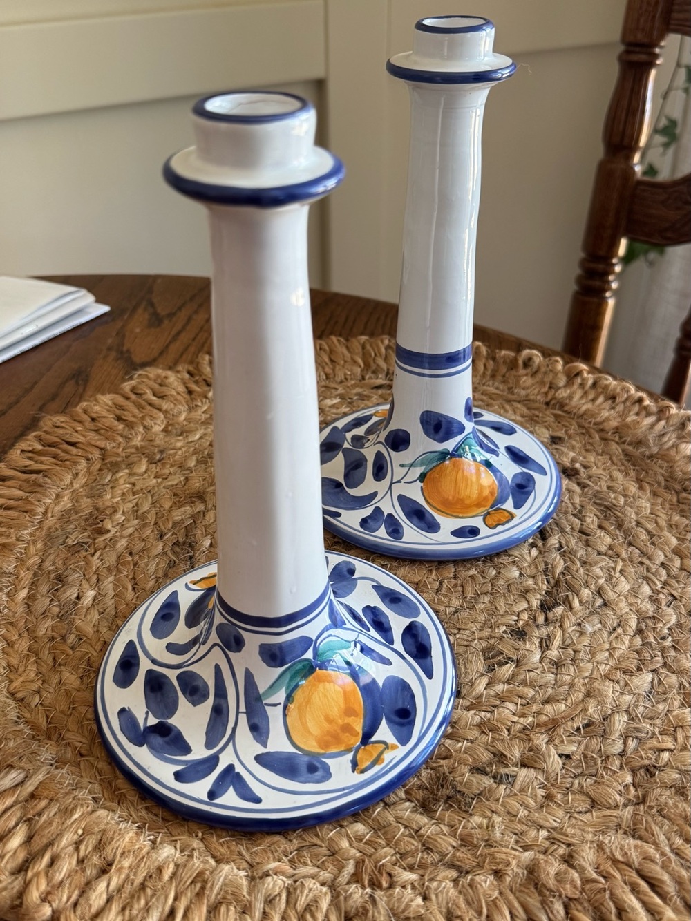 Desuir Int. Pottery Candlesticks